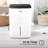 Aeric 50-Pint Portable Dehumidifier with Pump & Drain for Rooms up to 4,500 Sq. Ft. in White