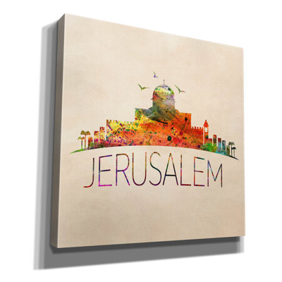 'Jerusalem' by Mark Ashkenazi Canvas Wall Art