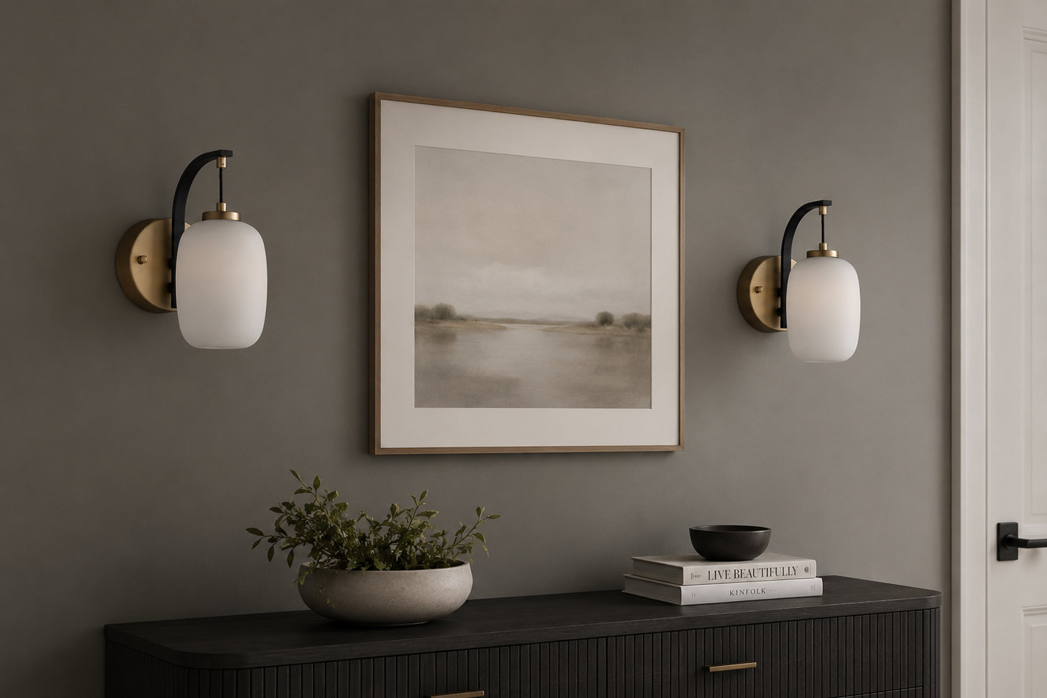 Kace Single Light Dimmable Armed Sconce