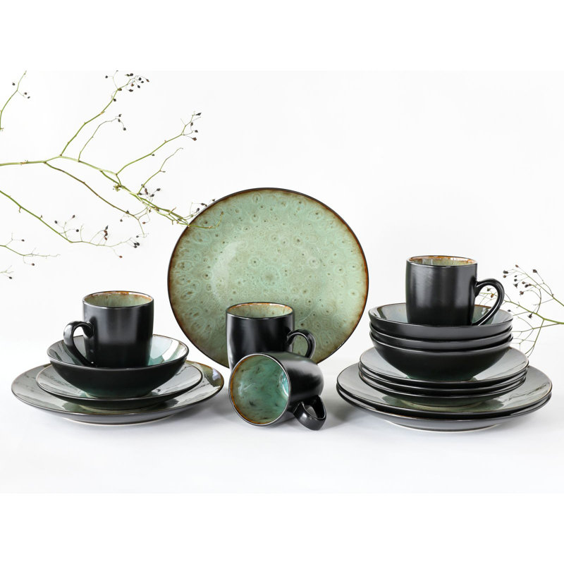 16 Piece JAWA Series Reactive Glaze