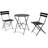 3-Piece Folding Bistro Set, Foldable Patio Furniture Set With Premium Frame, Outdoor Bistro Table And Chairs Set Of 2 For Patio-1228313060