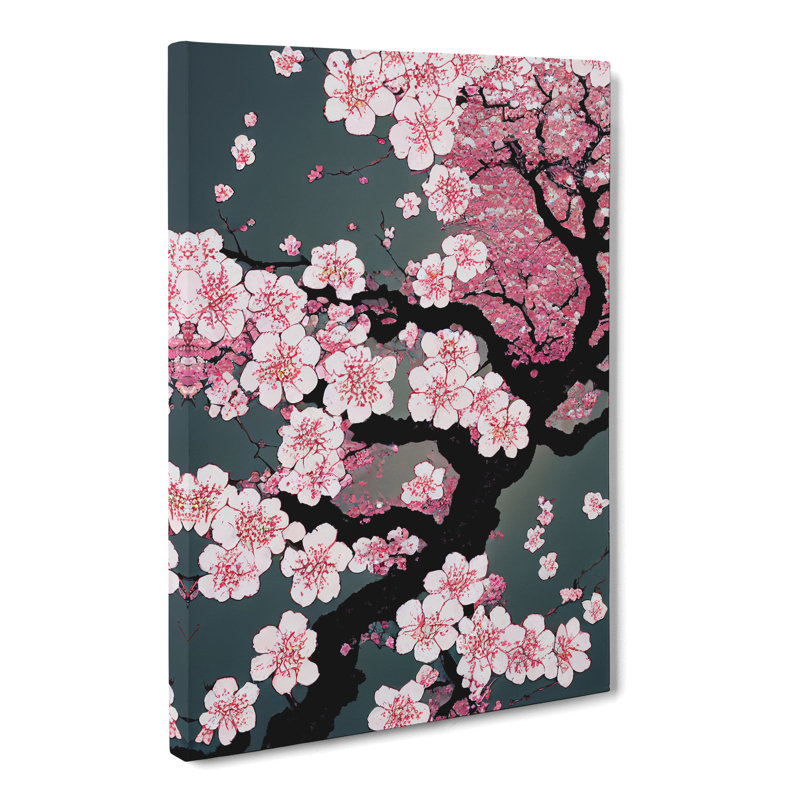 Cherry Blossom Tree Branch - Wrapped Canvas, 50cm H x 35cm W x 3cm D