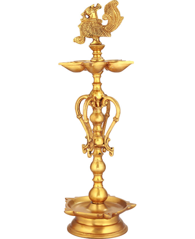 Lampe rituelle de bon augure 16 po, Or