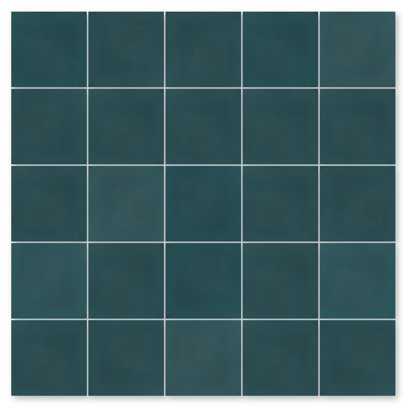 Solid 8" x 8" Cement Wall & Floor Tile, Aegean
