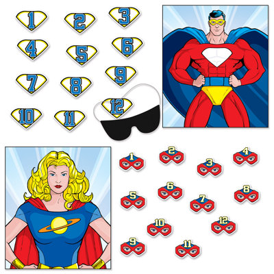 Hero Party Games - 19 ¼ po x 16 po - paquet de 24