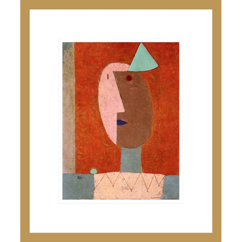 Clown by Paul Klee -Framed Giclee Print, 16.53" H x 13.75" W