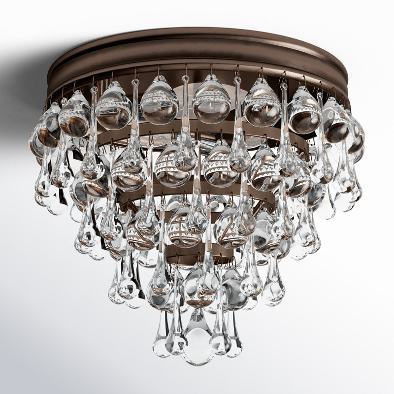 Plafonnier encastré 3 lumières Stoneham, Bronze