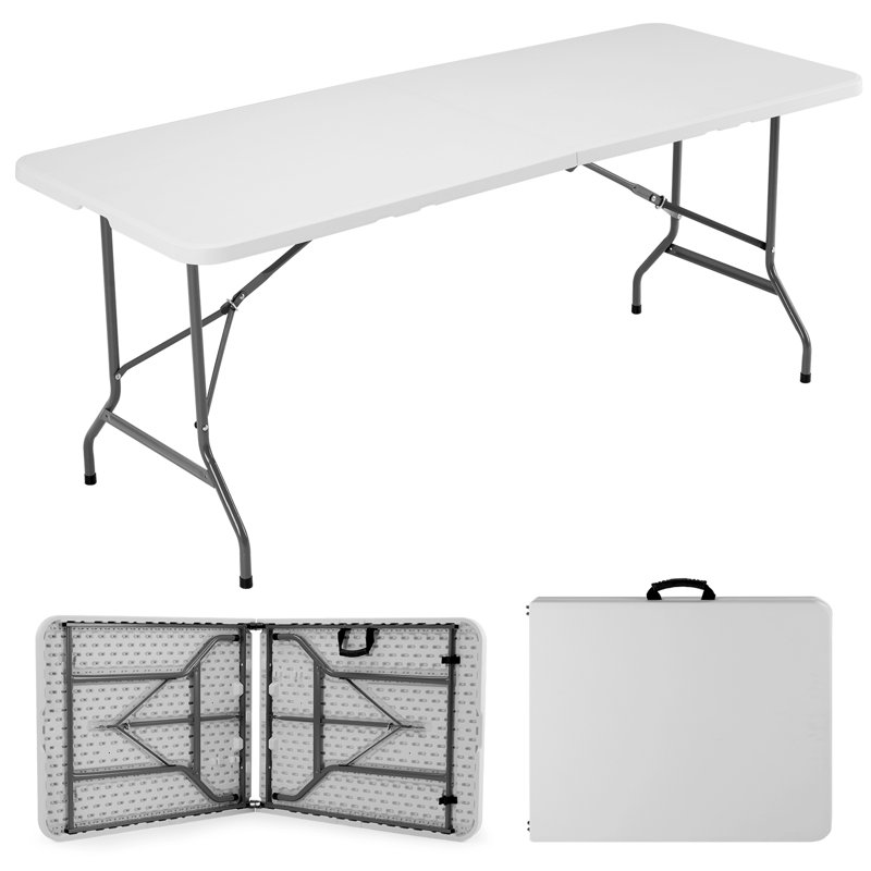 Rectangular Foldable Outdoor Dining Set, Black