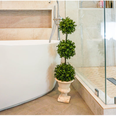 33 " H Faux Boxwood Topiary