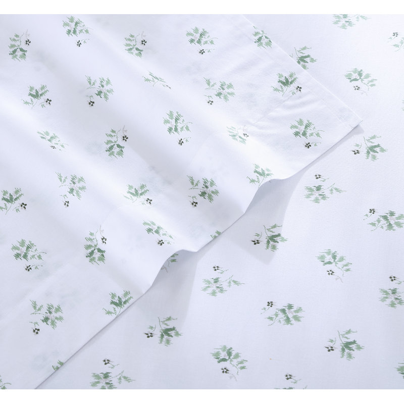 Ensemble de draps en percale 100% coton 200 fils Stone Cottage, Ensemble de drap pour lit très grand avec drap-ho