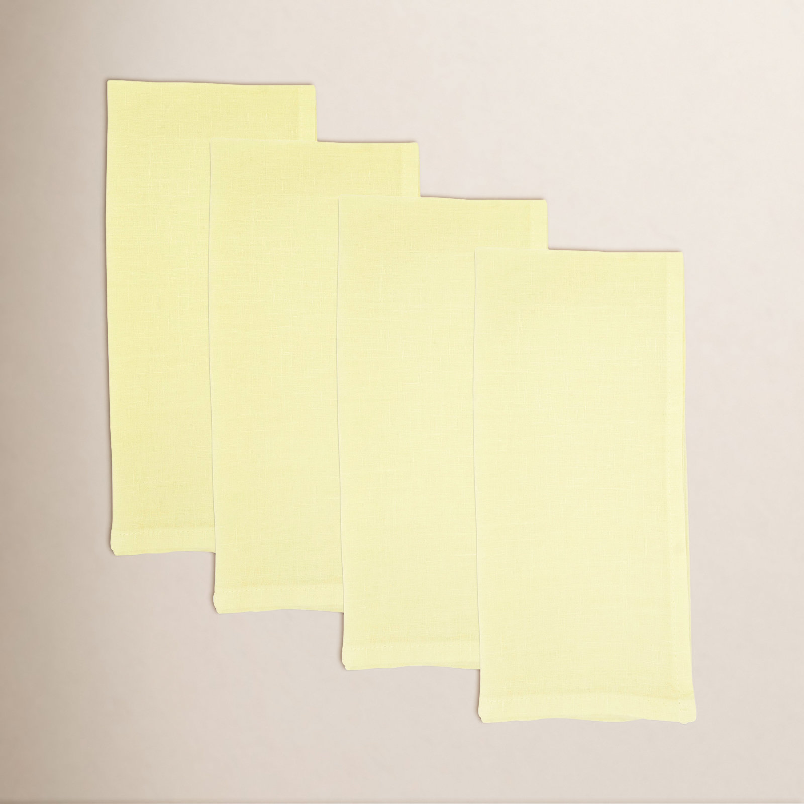 Caliban Reversible Linen Napkin, Yellow
