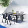 Calliana Patio Dining Set with Extendable Dining Table and Fully Assembled Stackable Chairs