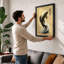 Leaping Carp Japandi 1 Piece Single Picture Frame Wall Art-136636050-136636049