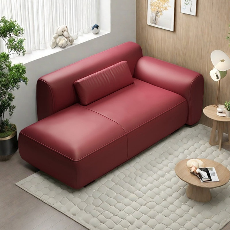 Méridiennes spacieuses d'intérieur Modern Living, Orienté à droite, Rose rouge