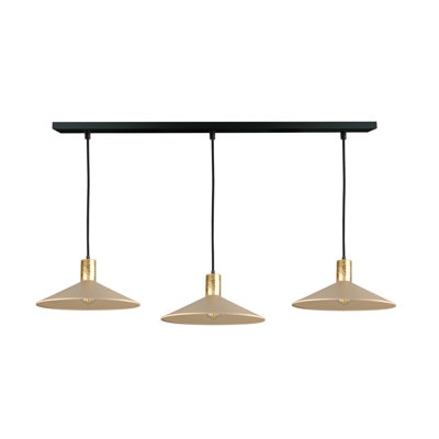 3 - Light Matte Black Dome Pendant