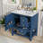 Nazhir Transitional Vanity Combo -30" Transitional Bathroom Cabinet with Ceramic Sink-944532316