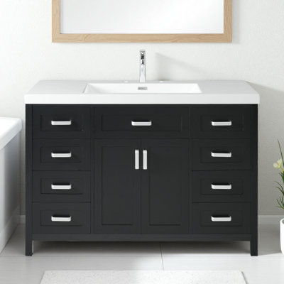 47.2" Bathroom Vanities, Freestanding Vanity with Single Sink