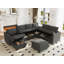 Canapé modulaire en U rembourré 8 pièces avec rangement Tomario-73474428
