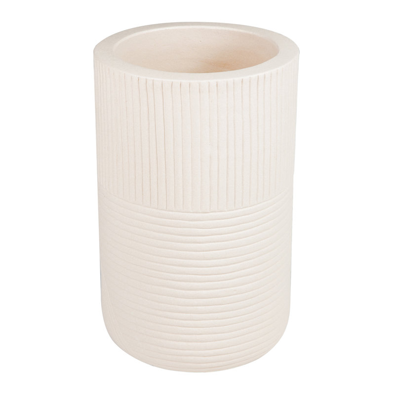 Provenance Signature Handmade Ceramic Planter, Matte Sand