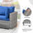 Aliva 6 - Person Modular Patio Conversation Sets with Cushions-1101398393