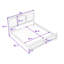 Lit plateforme en bois avec tête de lit en rotin et structure durable-1366030695-1366030688