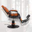 Fauteuil de coiffeur inclinable hydraulique à dossier vintage