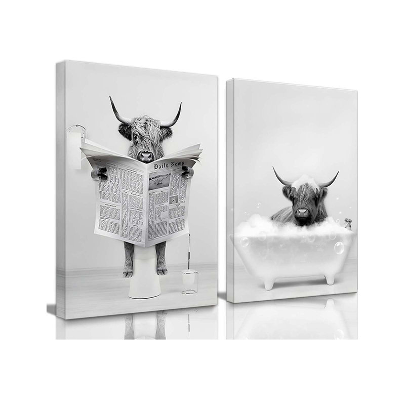 2 Piece Wrapped Canvas Print, 60 cm H x 40 cm W