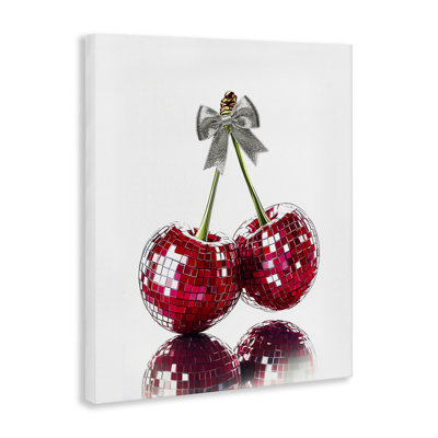Toile Cherry Disco Balls, conception par Christine Simpson Art