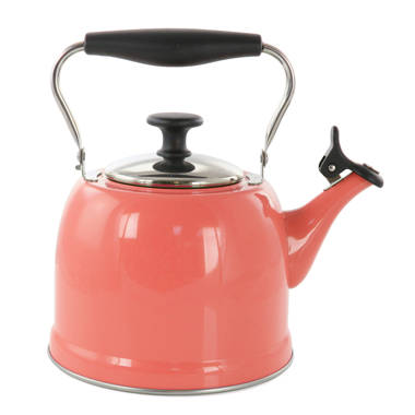 Kate Spade New York Deco Dot 2.5 qt. Stainless Steel Whistling Stovetop  Kettle & Reviews