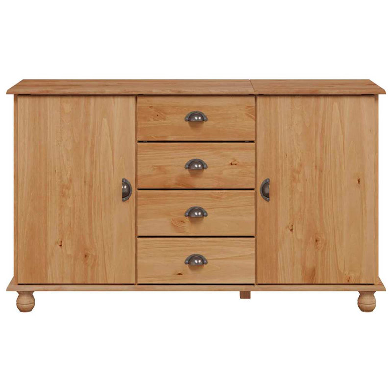 133.5cm Solid Wood Sideboard, Brown