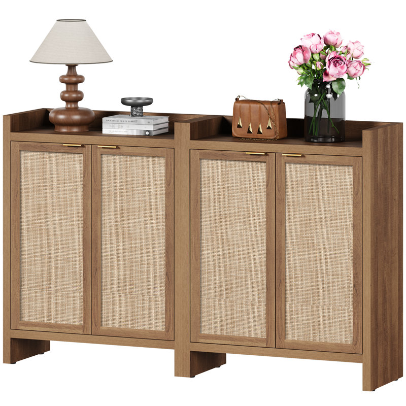 24-Pair Shoe Storage Cabinet, Brown