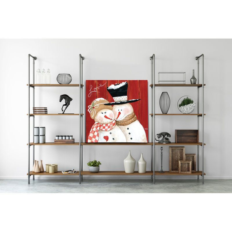« frosty love », peinture, H 16 po x l 16 po x P 1,5 po, Toile tendue
