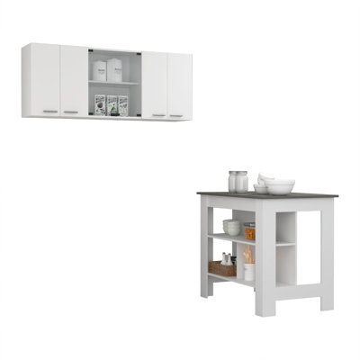 Herblay Wood Kitchen Island