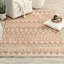 Walter Geometric Handwoven Terracotta/Natural Area Rug-320881450