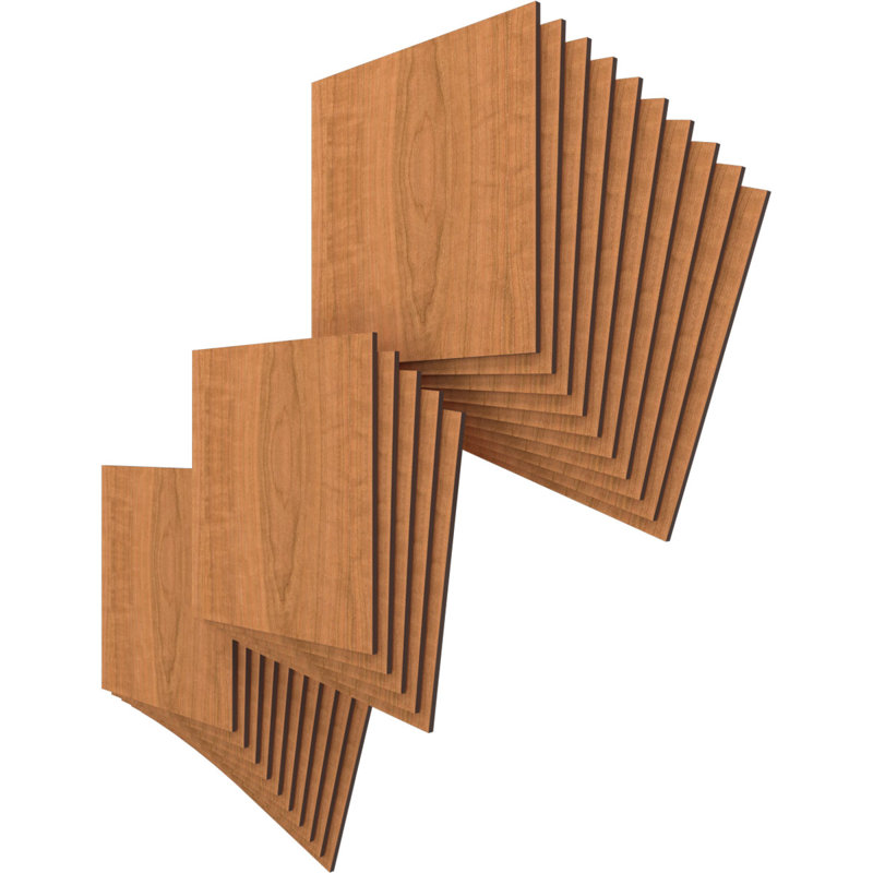 Planches en bois, Cerisier, H 11,75 po x l 11,75 po x P 0,25 po