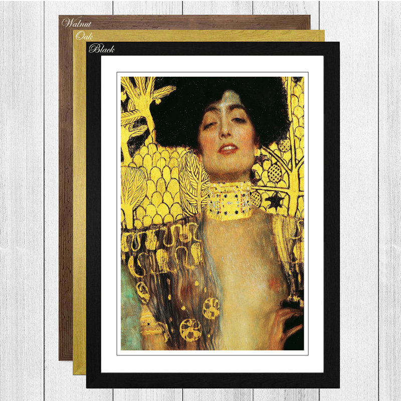 Gustav Klimt - Single Picture Frame Painting, Walnut