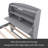 Wooden LED Platform Bed With Trundle, With Storage Headboard, With Drawers-540386436-540386438