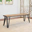 6 Collection de salle à manger: table en épingle à cheveux, 4 chaises et arrangement moderne-1708885985