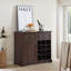 Buffet Farmhouse avec buffet de rangement avec 2 tiroirs, armoire à vin avec étagères à vin amovibles, armoire à café pour la cuisine et la salle à manger-100691046