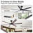 Vaczon 60" Modern Smart Large Ceiling Fan with Dimmable 3CCT LED Lights, 6-Speed Reversible DC Motor, Timer, Remote and App Control-1673542287
