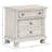 Antique Gray Nightstand Two Drawer