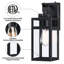 Schlegel Matte Black Outdoor Wall Lantern with Dusk to Dawn-2007557619