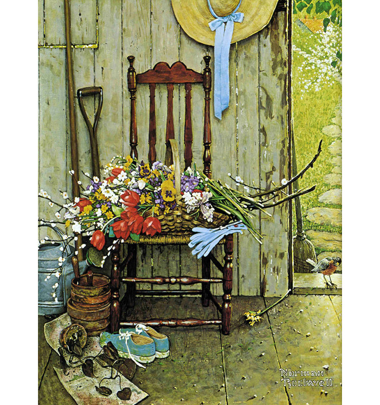 Fleurs printanières, H 24 po x l 18 po