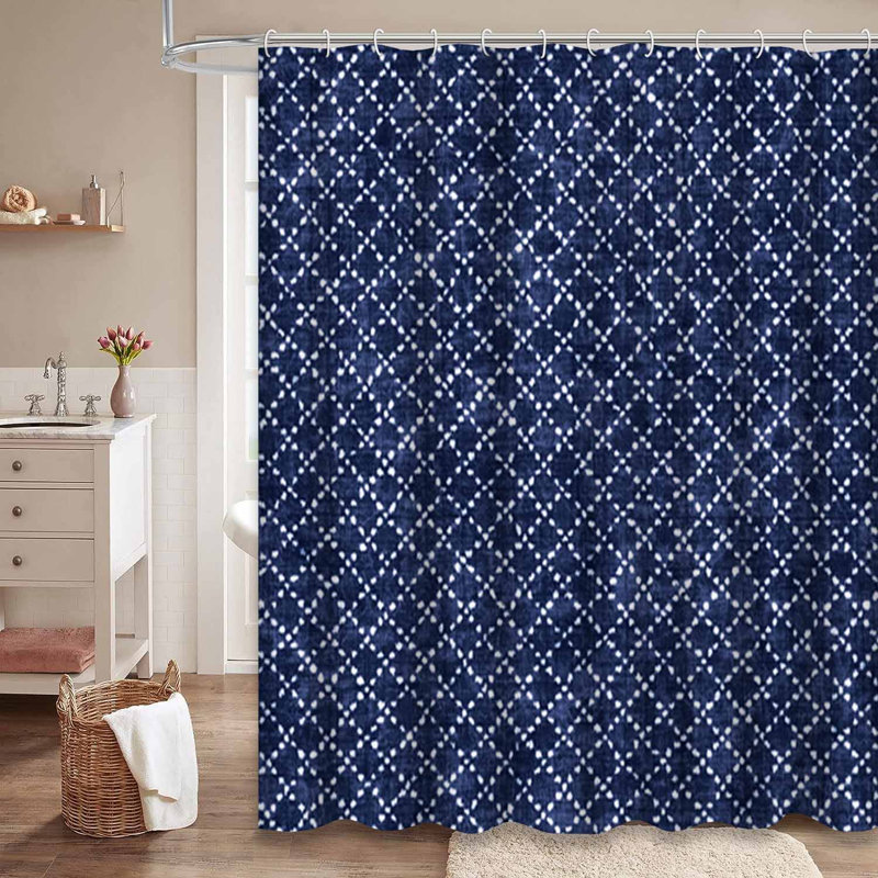 Rideau de douche Indigo, L 72 po x l 78 po
