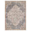 Tapis médaillon brun clair / bleu Iroh-1648513006
