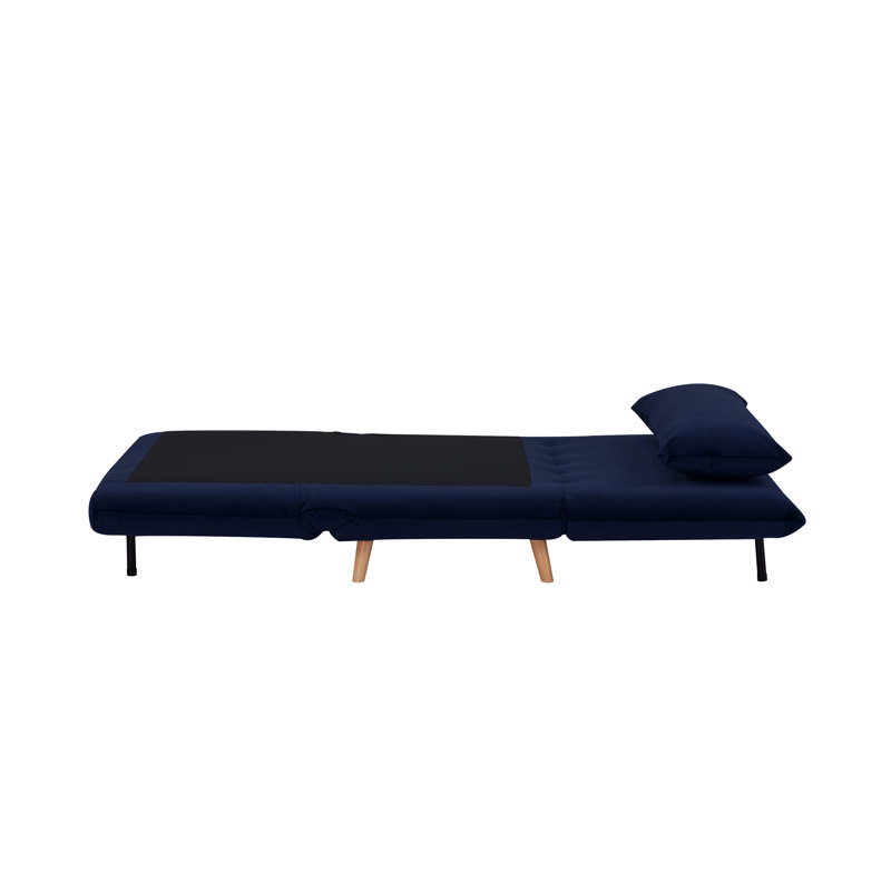 Boonton 2 Seater Velvet Sleeper, Blue