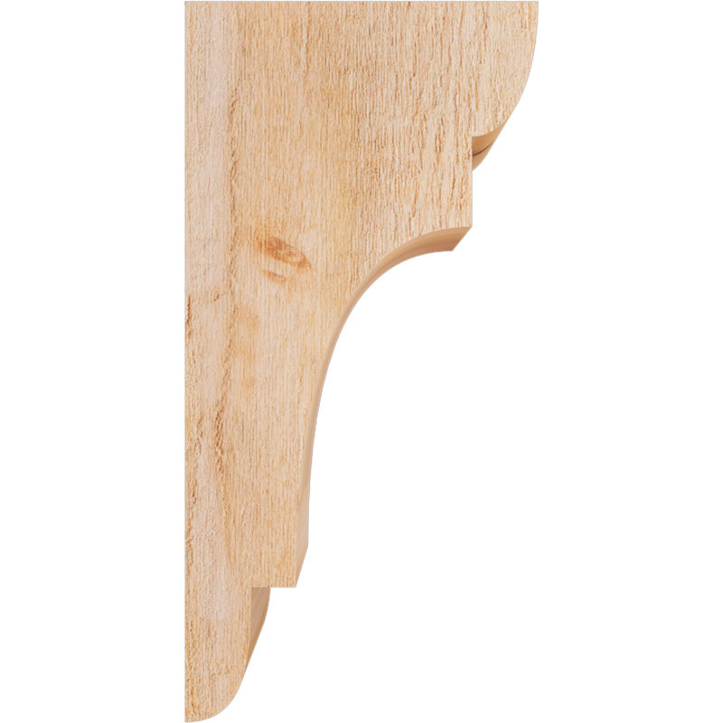 New Brighton Corbel, H 24 po x l 6 po x P 12 po, Cèdre rouge, Sciage brut
