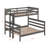 Twin XL Over Queen Bunk Bed With Ladder