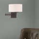 Kevyn Single Light Steel Dimmable Swing Arm Sconce
