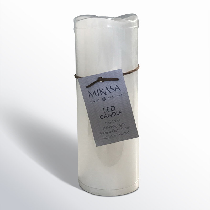 Wavy Top LED Unscented Wavy Top Wax LED Candle